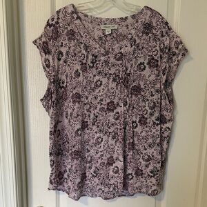 Coldwater Creek Floral Pink Blouse Size 2X